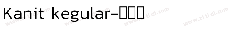 Kanit kegular字体转换